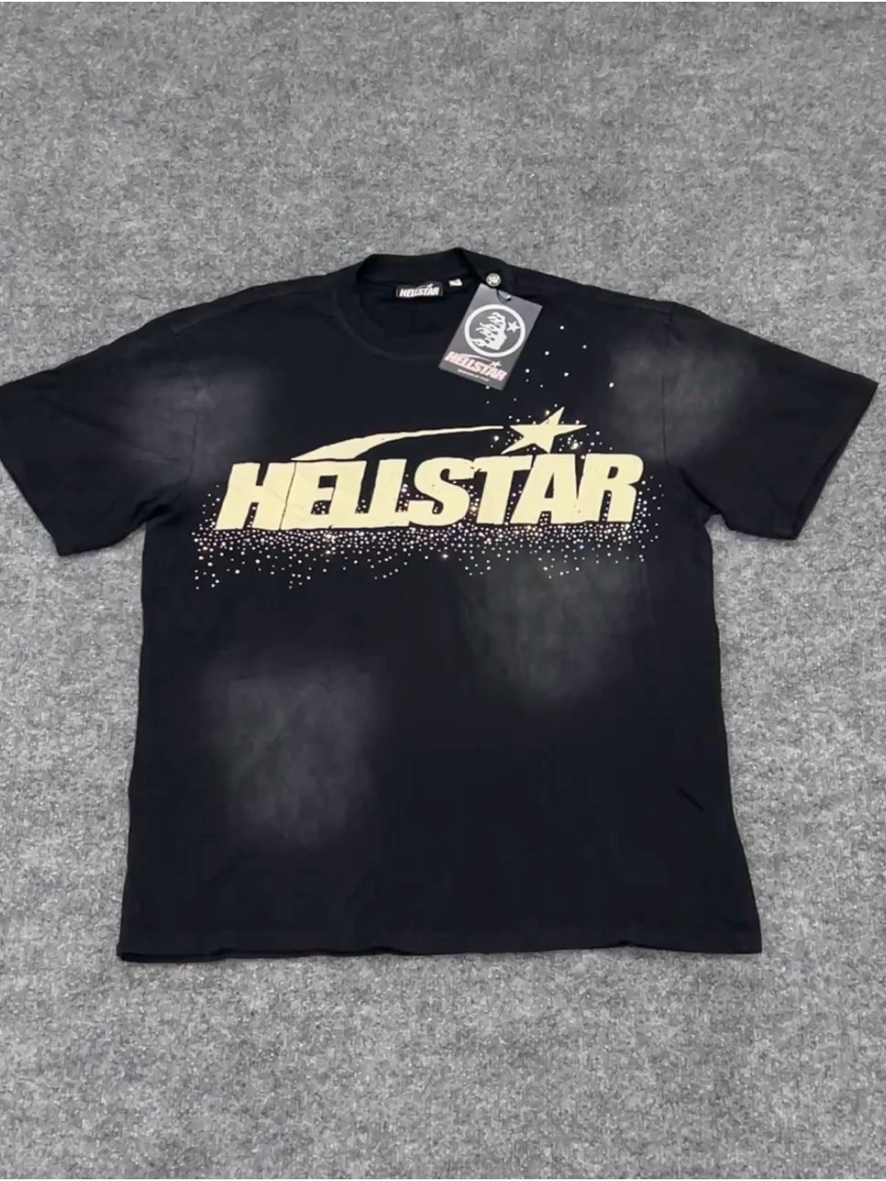 Hellstar Logo Short Sleeve Tee in Black